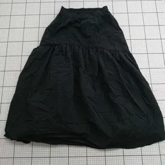 ◇ ⊂ apres jour フリル ロング丈 フレア スカート サイズLL ネイビー系 レディース E  【1509190037203】