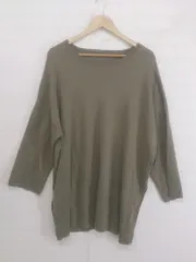 ◇ titivate ティティベイト ビックシルエット ニット 長袖 カットソー サイズF ベージュ系 レディース P  【1302160006328】