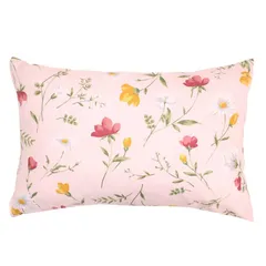 【 新品 未開封 】 小栗 (ピロケース) 43×63cm フレンチフラワー ピンク 未使用 送料無料
