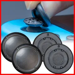 【特価セール】leeza Switch Joy-Con用 アナログジョイスティック キャップ カバー2点セット 黒色 ブラック