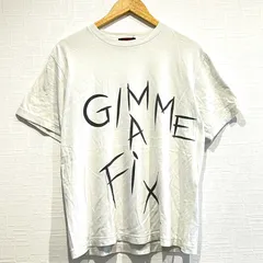 (^w^)b NEON SYNDICATE ネオンレザー 名古屋 シンジケート GIMME A FIX Tシャツ クルーネック カットソー 半袖 丸首 プリント アメカジ 古着 カジュアル タウンユース プリント ゆったり 男女兼用 白 ホワイト メンズ