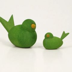 北欧スウェーデン　木製バード オブジェ ラッセントレ　Larssons tra