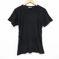M/古着 半袖 ビンテージ Tシャツ メンズ 90s 無地 コットン クルーネック 黒 ブラック 25sep19 中古