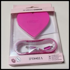 IPHORIA QI Charger wireless - Pink Heart ワイヤレス充電器