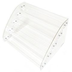 製 ディスプレイ スタンド コレクション アクリル 収納 ケース 化粧品 透明 小物 フィギュア ひな壇 WAIWAIGOODS 展示 組み立て式 (５段)