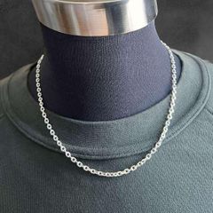 【50cm】シルバー925 ボックスチェーンネックレス メンズ アクセサリー