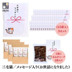 博屋 大量 退職 お礼 個包装 お返し 三毛猫「 プチギフト お世話になりました 」玉ねぎスープ２包入 x 45パック  挨拶回り 粗品