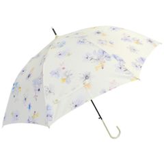☆ 2096. 오프 화이트 ☆ ATTAIN 58cm 점프 우산 우산 여성 어른 긴 우산 58cm 부피 카사 점프 우산 원터치 우산 여성 우산 여성 우산 유리 섬유 튼튼한 세련된 귀여운 무늬 심플 브랜드 ATTAIN 아테인