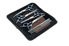 【在庫セール】ハサミ セット 美容ハサミトリマー カット シザー カーブばさみ 切れ味 セニングシザー ペット用品 美容 カーブシザー はさみ コーム お手入れ用品 ペットブラシング カーブハサミ トリミングシザー ペット用 猫トリミング用はさみ ブラシング