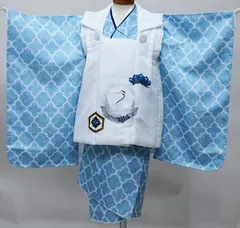 七五三 三歳 男児 被布着物セット 鶴 祝着 三才 3歳 3才 男の子 NO39247