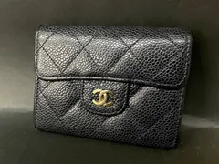 CHANEL シャネル マトラッセ キャビアスキン フラップ コインケース