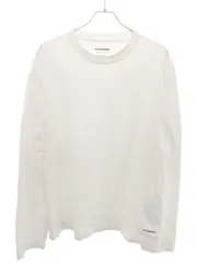 JIL SANDER＋ ジルサンダープラス 23SS ロゴパッチ パック ロングスリーブカットソー ホワイト XXL J47GC0002