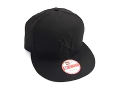 ■美品■ NEWERA ニューエラ ニューヨークヤンキース ウール100％ ベースボールキャップ キャップ 帽子 ブラック系 DK0854