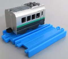 【中古】おもちゃ E3系新幹線つばさ(中間車)+直線レール2本 「カプセルプラレール 人気者新幹線大集合編」