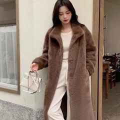 ロングコート レディース 冬 ファーコート ボア コート スタンドカラーコートコート ボア フェイクファー アウター 上品 あったか 大人 カジュアル フェイク 防寒 大人 暖かい もこもこ おしゃれ