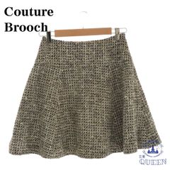 ☆美品☆ Couture Brooch クチュールブローチ スカート ミニ丈 レディース チェック柄 36 901-983 送料無料