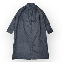 美品✨ ドゥーズィエムクラス リネン100% シャツワンピース ロング ブラック 美品✨ ドゥーズィエムクラス リネン ロング シャツワンピース