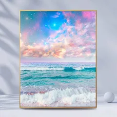 【在庫セール】家の壁の装飾 手作り 大人の子供 DIY モザイクアート キット 風景 ダイヤモンドアート 30x40 ダイヤモンドアート 刺繍キット タイプ cm 全面貼り付け 5D