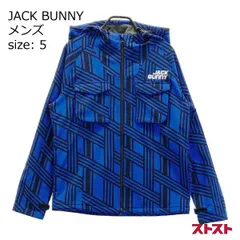 JACK BUNNY ジャックバニー 裏起毛 ジャケット パーカー 総柄 ブルー系 5 [240001829124]