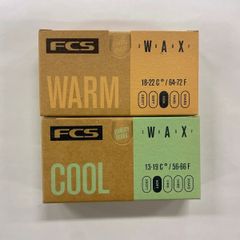 FCS サーフィンワックス 【冬春用×1＋夏秋用×1】