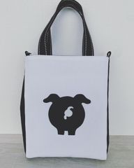 アニマルパッチバッグ【ぶたChan】　ハンドメイド　FAVOfactory