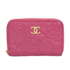 【本物保証】 シャネル CHANEL カメリアナンバー5 ラウンドファスナーコインケース A82511 シール付 26番台 小銭れ ラムスキン ココマーク