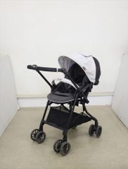 スゴカルα 4キャス compact エッグショック HU ダイヤモンドグレー コンビ製ベビーカー 軽量ハイシート56cm 生後1ヶ月～ クリーニング済み D193501