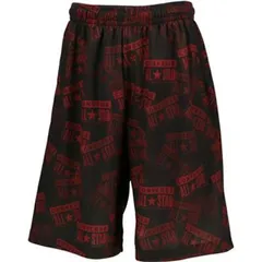 【新品】【XOサイズのみ】CONVERSE(コンバース) バスケットボール プラクティスパンツ　ポケット付き トレーニングウェア ハーフパンツ 吸汗速乾 メンズ　ブラック×レッド　CB201866-1964-XO