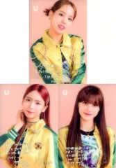 【中古】キャラカード MAKO＆MAYA＆NINA(NiziU) 印字サイン＆メッセージ入りクリアカード3枚セット 「CD U 初回限定盤B」 Loppi・HMV購入特典