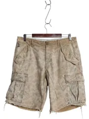 【お得なクーポン配布中!】 デニム&サプライ ラルフローレン カーゴ ショーツ メンズ 32 古着 ポロ ヴィンテージ 加工 ショートパンツ ミリタリー 迷彩柄 カモ 短パン