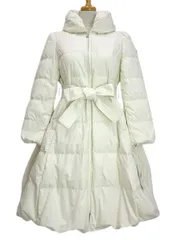 エムズグレイシー M'S GRACY フィット&フレア ダウンコート 38 オフホワイト 白 FIT&FLARE DOWN COAT アウター 上着