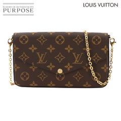 未使用 展示品 ルイ ヴィトン LOUIS VUITTON モノグラム ポシェット フェリシー チェーン ウォレット ブラウン フューシャ M81896 90286454