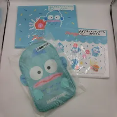 【TAKA9-74】◇未開封　サンリオ　ハンギョドン　当りくじグッズ3点セット　まとめ売り　収納バッグ　ドキュメントファイル