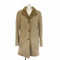 エディーバウアー EDDIE BAUER SEATTLE SUEDE ピッグスキン コート 裏地フェイクファー 中綿 アウター M ベージュ 茶 /YMのサムネイル