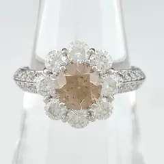 ダイヤモンド デザインリング プラチナ メレダイヤ 指輪 リング 14号 ...