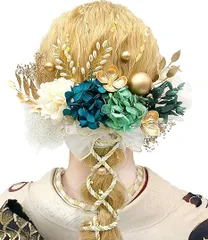 【在庫処分】[JZOON] 8色展開 成人式 髪飾り ドライフラワー ダリア 造花飾り 和玉 網型シム 赤 白 ヘアアクセサリー ゴールド 水引 振袖 着物 卒業式 七五三 浴衣 袴 結婚式 かすみ草 和装 造花 金箔シート 組 手作り 専用ケース付
