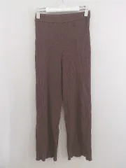 ◇ Sonny Label サニーレーベル URBAN RESEARCH ウエストゴム リブ ニット パンツ サイズF ブラウン レディース E  【1303140005140】
