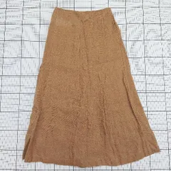 ◇ ⊂ アーバン リサーチ ドアーズ ヘンプ100％ ナチュラル ロング Aライン スカート サイズ36 キャメル系 レディース E  【1508060026934】