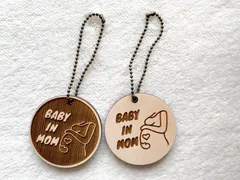 【BABY in MOM】マタニティキーホルダー