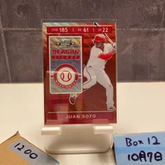 2020 Panini Chronicles Contenders Optic Juan Soto 161/199 Washington Nationals Season Ticket Red カード