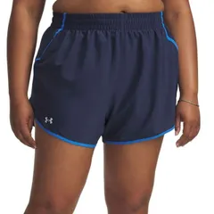 【送料無料】 アンダーアーマー レディース ハーフパンツ・ショーツ ボトムス Plus Size Under Armour Fly-By Shorts Washed Navy