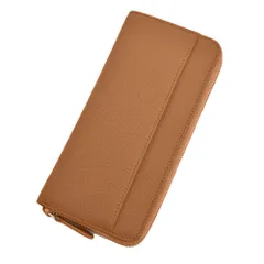 ☆ キャメル ☆ 長財布 レディース zsb0211 長財布 レディース 本革 ラウンドファスナー 財布 可愛い カード収納 rfid 磁気 小銭入れ じゃばら カード収納 大容量 おしゃれ シンプル 無地 ロングウォレット サイフ さいふ 母の日 ギフト