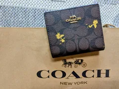 ☆新品未使用☆ COACH×PEANUTS ウッドストック 折りたたみ財布