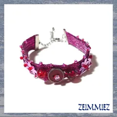 ハンドメイド 【ブレスレット】【アンクレット】靴紐 ピンク　No.5