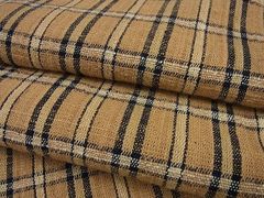 平和屋1■極上　国指定無形文化財　丹波布　単衣　格子柄　逸品3s1980