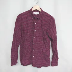 ◇ Θ ROSSO URBAN RESEARCH ロッソアーバンリサーチ チェック柄 長袖 シャツ サイズL レッド系 メンズ E  【1409100061246】