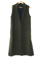 THE RERACS ザ リラクス 18AW ノースリーブロングチェスターコート カーキ サイズ：36のサムネイル