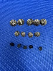 高校生用！全国共通学生ボタンとプラスチック裏ボタンセット