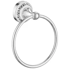 【在庫セール】浴室 洗面所 水周り キッチン ネジ付き トイレ 壁掛け アンティーク DIY タオル掛け 耐久性 タオルリング シルバー Mitoland 16cm