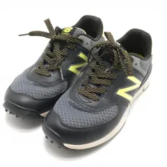 ニューバランスゴルフ ゴルフシューズ グレー×イエロー UGS574BL スパイクレス レディース 24.0 ゴルフウェア New Balance